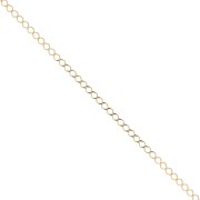 Rombo mirror chain 2.3 mm - 3 micron gold plated x50 cm|raw }}