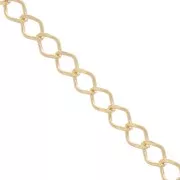 Rombo mirror chain 2.3 mm - 3 micron gold plated x50 cm