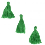 Imitation cotton tassels 26-30 mm Dark Green x10|raw }}