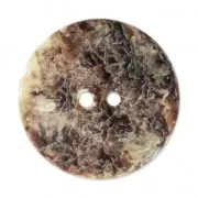 Mother-of-pearl Round button 11 mm Natural x1