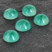 Resin cabochon imitation Gemstone 8 mm Green Agate x1
