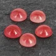 Imitation gemstone resin cabochon 7.3 mm Carnelian x1