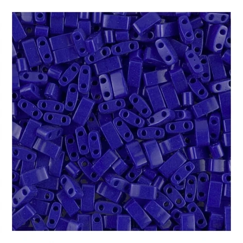 Miyuki Half Tila Beads 5x2.3x1.9 mm HTL-414 - Opaque Cobalt x10g