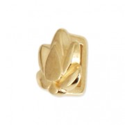 Metal slider bead Lotus Flower for 5 mm lace fine Gold plated x1|raw }}