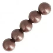 Round beads 4 mm - Aged copper x50