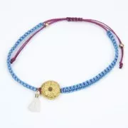 Metal sea urchin bead 11x5 mm for jewelry creation - fine Gold plated x1