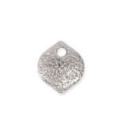 Drop sequins with a diamond effect 7 mm Rhodium x4|raw }}