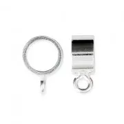 925 Sterling Silver - Made in Europe - 5.5 mm Round bail x1