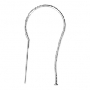 925 Sterling Silver earring snake chains 88 mm x2