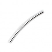 925 Sterling Silver tube - Made in Europe - 25x2 mm x1|raw }}