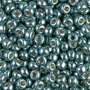 Seed beads Miyuki Duracoat 8/0 4216 - Galvanized Sea Foam x8g