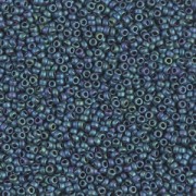 Miyuki Seed beads 15/0 2064 - Mat Metallic Blue Green Iris x8g