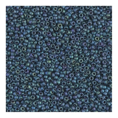 Miyuki Seed beads 15/0 2064 - Mat Metallic Blue Green Iris x8g