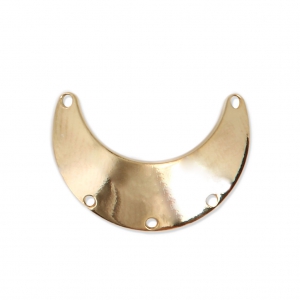 5-hole half-moon spacer 13x19 mm fine Gold plated x1