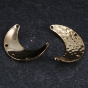 5-hole half-moon spacer 13x19 mm Rose Gold Tone x1