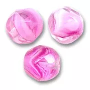Fire Polished faceted round beads 8mm Crystal Pink x20