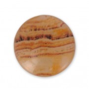 Resin cabochon imitation Gemstone 25 mm Quartz Rutile x1