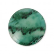 Resin cabochon imitation Gemstone 25 mm Green Jade x1