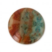 Resin cabochon imitation Gemstone 25 mm Jaspe Poppy x1|raw }}