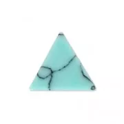 Triangle cabochon imitation Howlite tinted 8.5x8.5 mm Blue Veraman x5