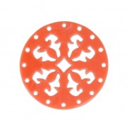 Plexiglass round spacer 27 mm Coral x1