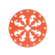 Plexiglass round spacer 27 mm Coral x1