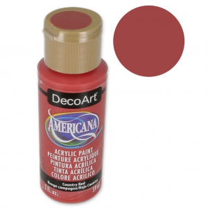 Acrylic paint high quality - DecoArt Americana - Country Red x59 ml