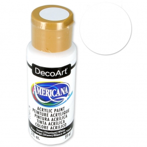 Acrylic paint high quality - DecoArt Americana  -Snow White x59ml