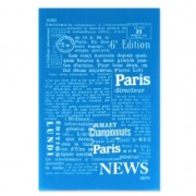 Silk Screen Moiko for Polymer Clay 74x105 mm - Newspaper pattern 9.30