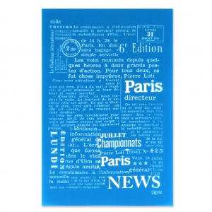 Silk Screen Moiko for Polymer Clay 74x105 mm - Newspaper pattern 9.30