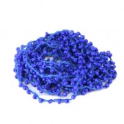 Beaded thread with seed beads 2.4 mm for DIY creations - Blue x 3m