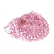 Beaded thread with seed beads 2.4 mm for DIY creations - Hot Pink x3m