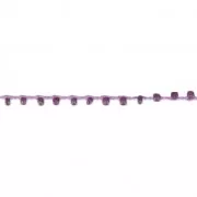Beaded thread with seed beads 2.4 mm for DIY creations - Violet x3m