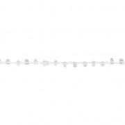 Beaded thread with seed beads 2.4 mm for DIY creations -  Transparent x3m|raw }}