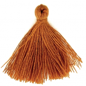 Cotton tassel 27-30 mm Golden Brown x1
