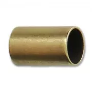 Tube bead with large hole 10x6 mm for 5 mm cord Bronze Tone x1