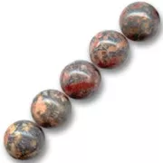 Bead Red Leopard 12mm x1