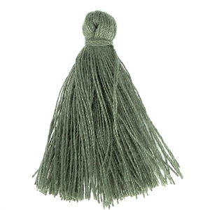 Cotton tassel 27-30 mm Kaki x1