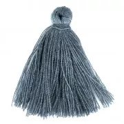 Cotton tassel 27-30 mm Blue Grey x1