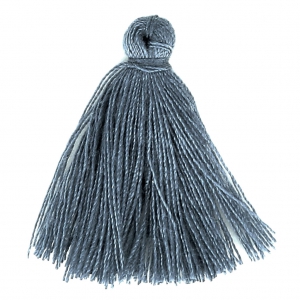 Cotton tassel 27-30 mm Blue Grey x1