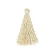 Tassel imitation silk 40 mm Cream