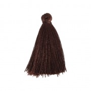 Tassel imitation silk 40 mm Brown|raw }}