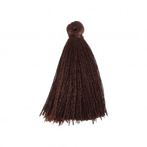 Tassel imitation silk 40 mm Brown