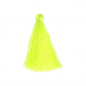 Tassel imitation silk 40 mm Neon Yellow