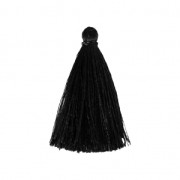 Tassel imitation silk 40 mm Black|raw }}