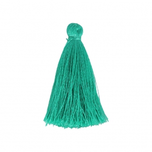 Tassel imitation silk 40 mm Emerald