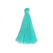 Tassel imitation silk 40 mm Aquamarine