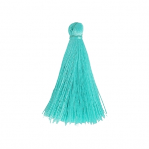 Tassel imitation silk 40 mm Aquamarine