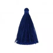 Tassel imitation silk 40 mm Navy Blue x1