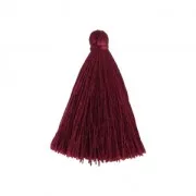 Tassel imitation silk 40 mm Raspberry